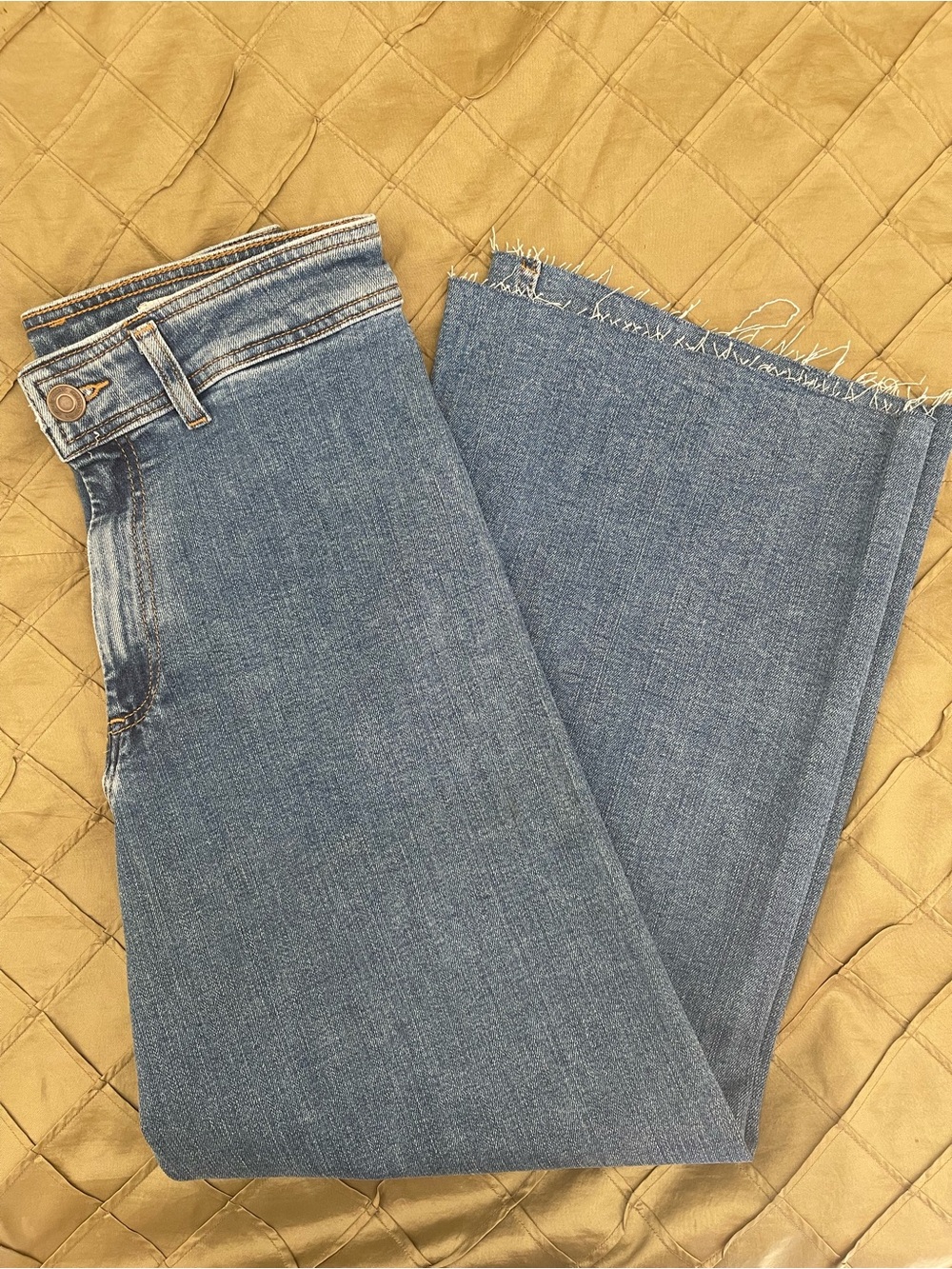 Zara Marine high rise wide leg jeans